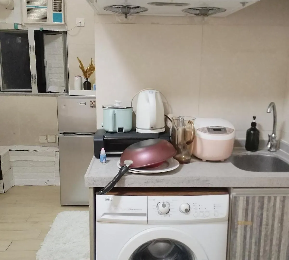 Apartment Spacious And Comfortable Full Bathroom Kitchenette Fridge Washing Machine Dedicated Work Area Near Austin Mtr Station Hong Kong China